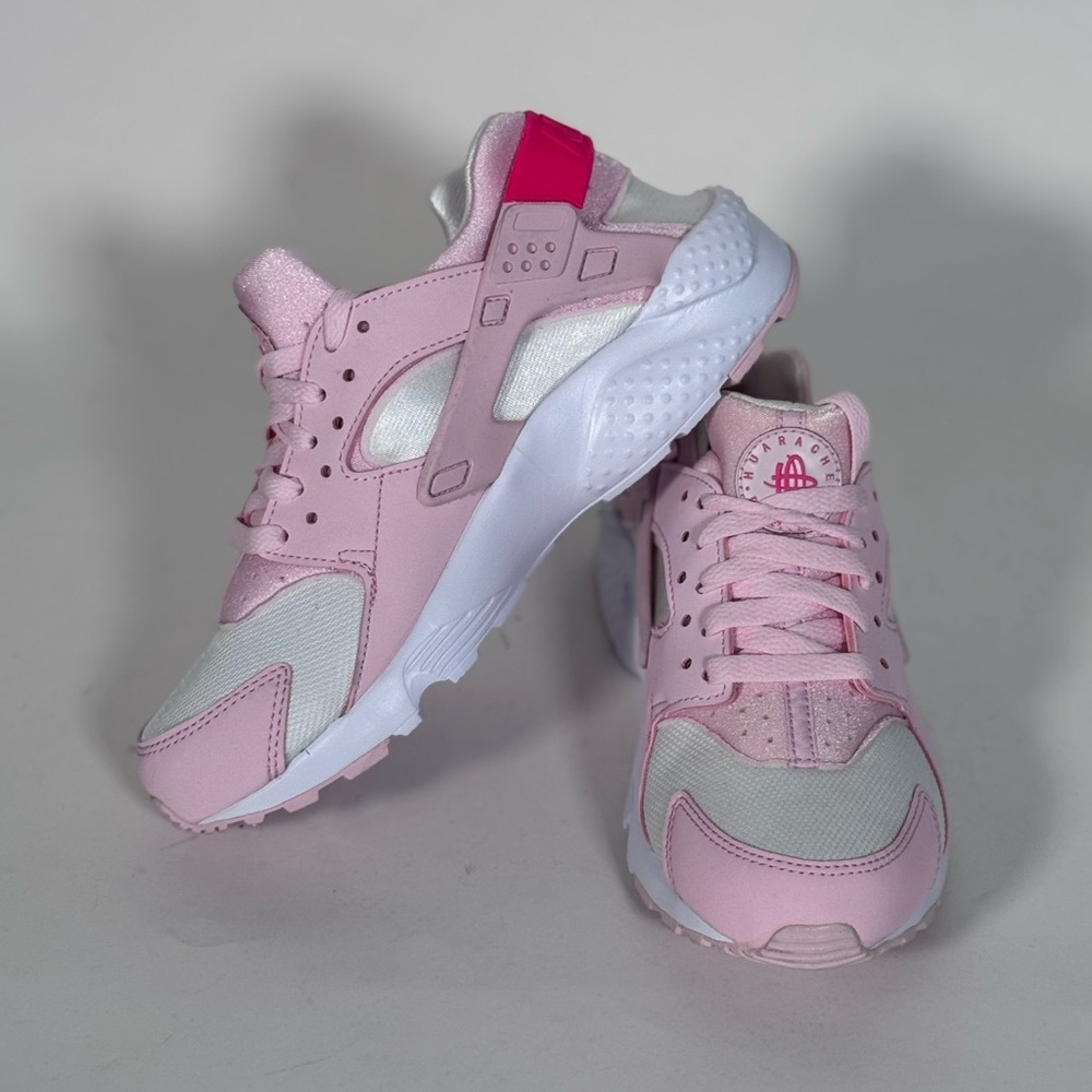 Nike Kids Pink and White Sneakers - Picture 3 of 6